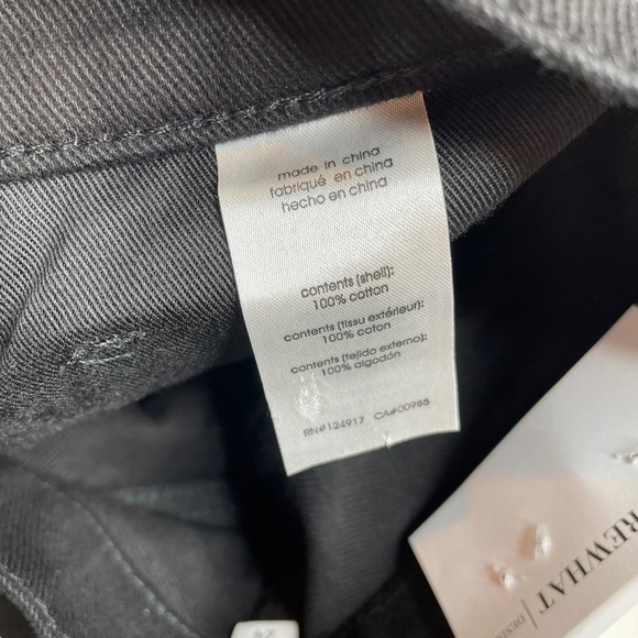 WeWoreWhat Denim Dani Boyfriend Solid Rigid Denim Black Size 24 New - Picture 9 of 9